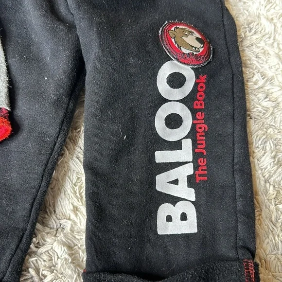 3-6m disney, the jungle book Ballou sweatpants outfit - Picture 3 of 5